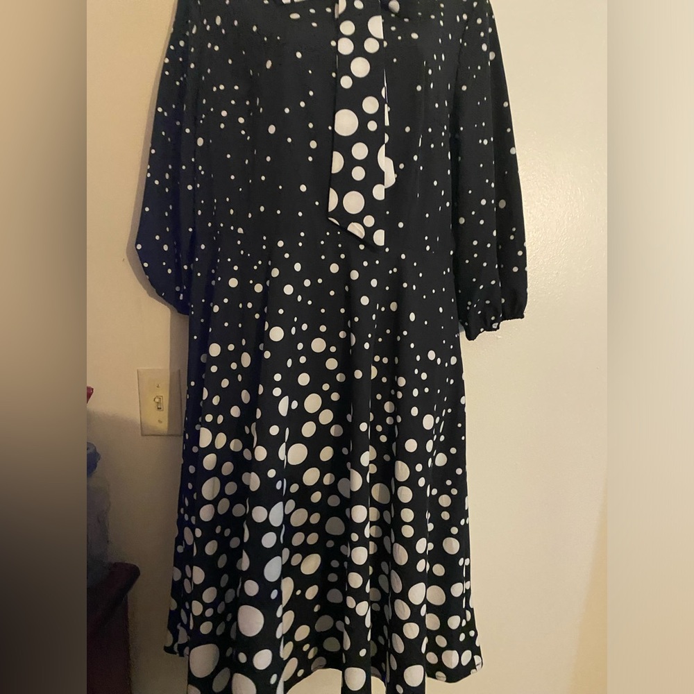 Donna Ricco Dress size 14 black and white